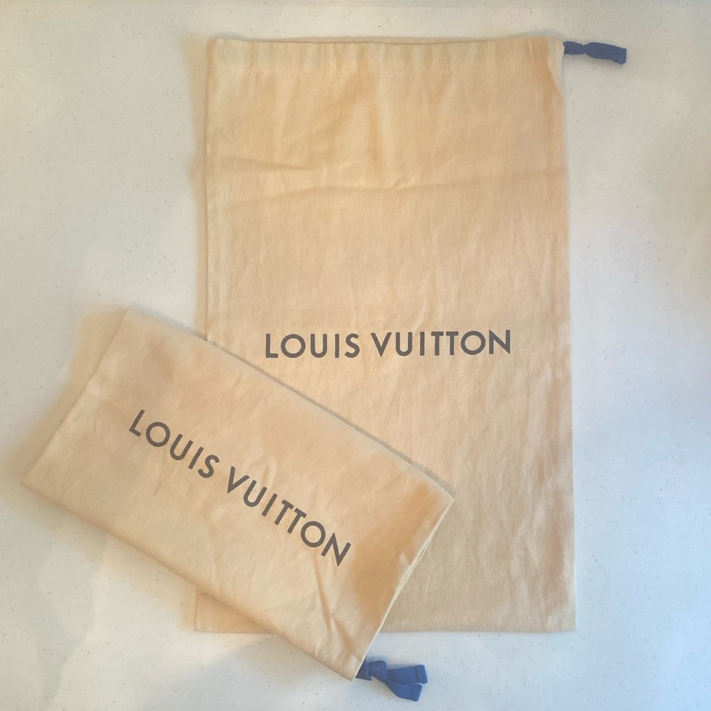 Louis Vuitton • Drawstring Dust Bag, Shoes/Small Handbag • 19-1/4”H x 11-3/4”W